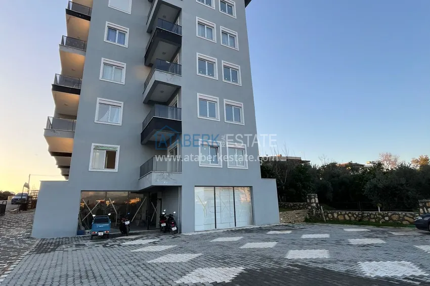 Квартира 1+1 с двумя балконами и чистовой отделкой в Алании, район Авсаллар  7 