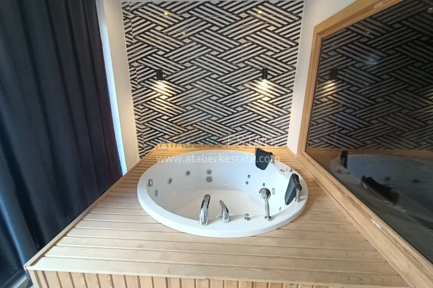 Двухуровневый пентхаус в центре Алании – с видом на горы, 250 метров до пляжа 4 