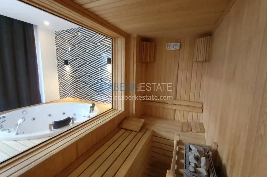 Двухуровневый пентхаус в центре Алании – с видом на горы, 250 метров до пляжа 5 