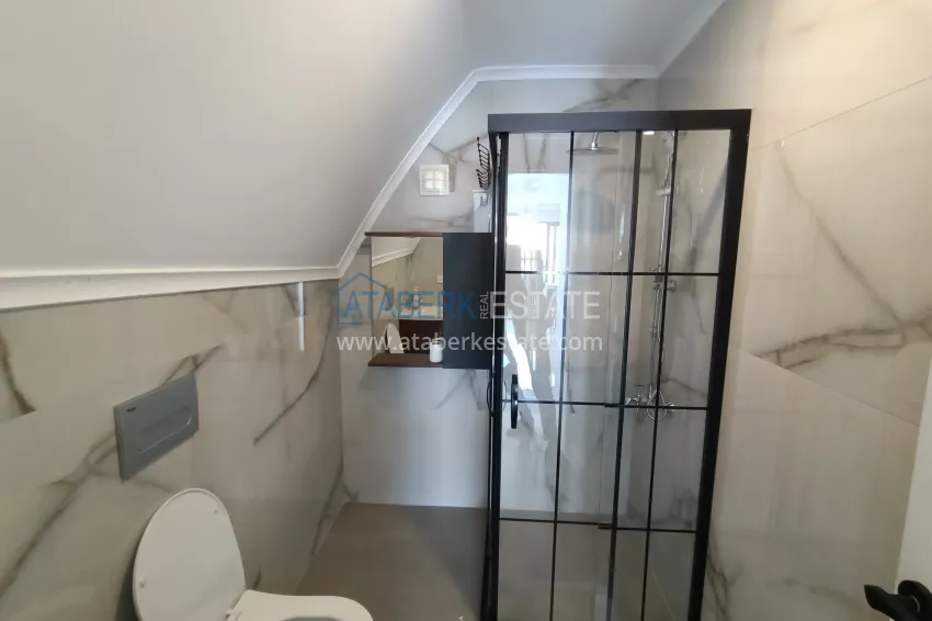 Приобрести Двухуровневый пентхаус в центре Алании – с видом на горы, 250 метров до пляжа 9 