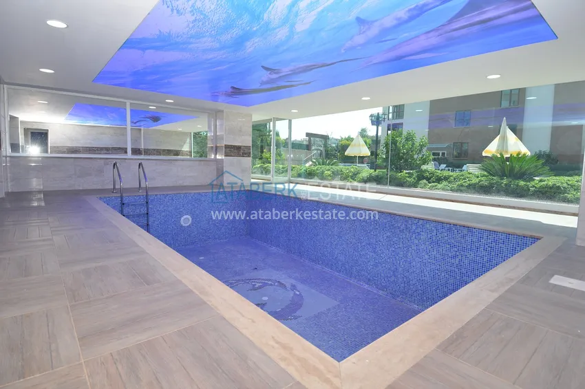 Двухуровневая квартира с мебелью от собственника в Алании, район Кестель 14 