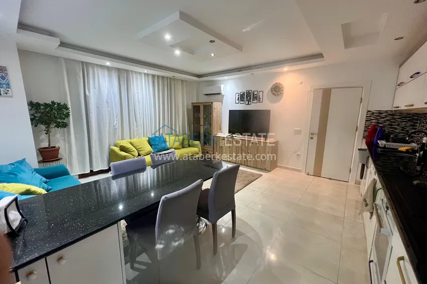 Приобрести Двухуровневая квартира с мебелью от собственника в Алании, район Кестель 7 