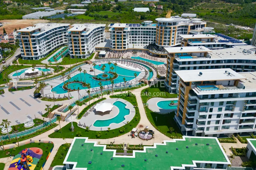 Садовый дуплекс 2+1 в аренду в Алании, район Тюрклер - комплекс-отель A8 3 