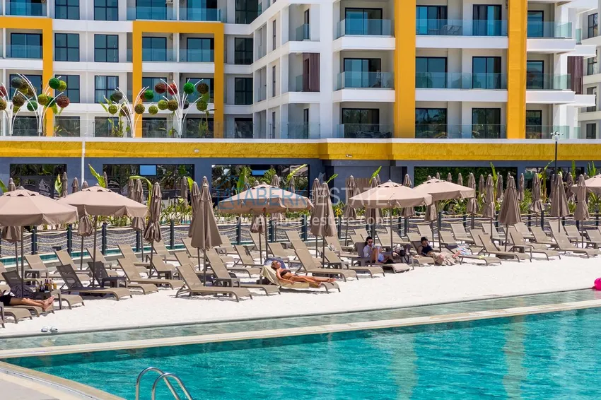 Садовый дуплекс 2+1 в аренду в Алании, район Тюрклер - комплекс-отель A8 22 