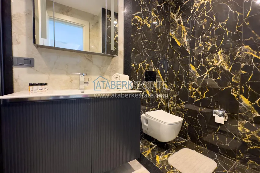 Садовый дуплекс 4+1 с правом на гражданство в премиальном курортном резорте – Тюрклер, Алания 80 