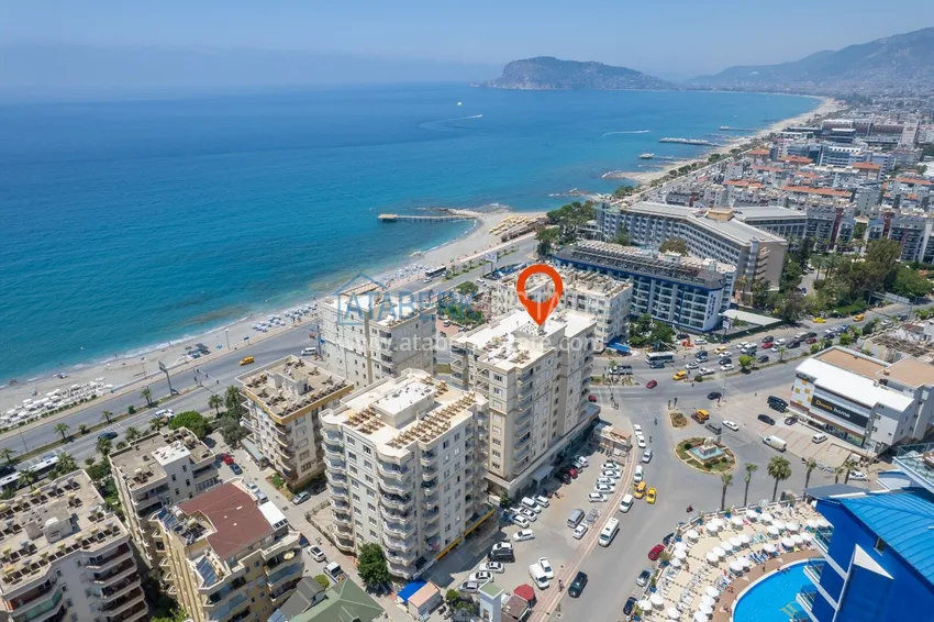 Квартира 2+1 на первой линии в Алании, район Тосмур - подходит для ВНЖ 1