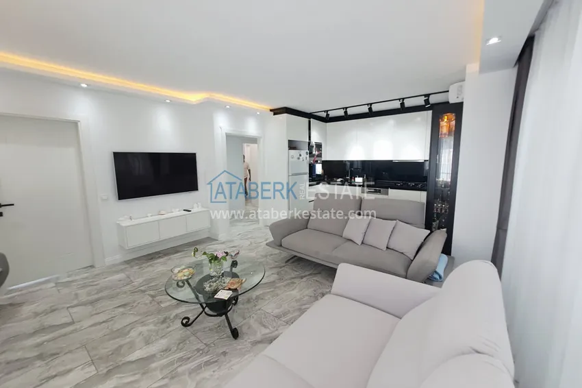 Приобрести Квартира 2+1 на первой линии в Алании, район Махмутлар - подходит под гражданство 4 