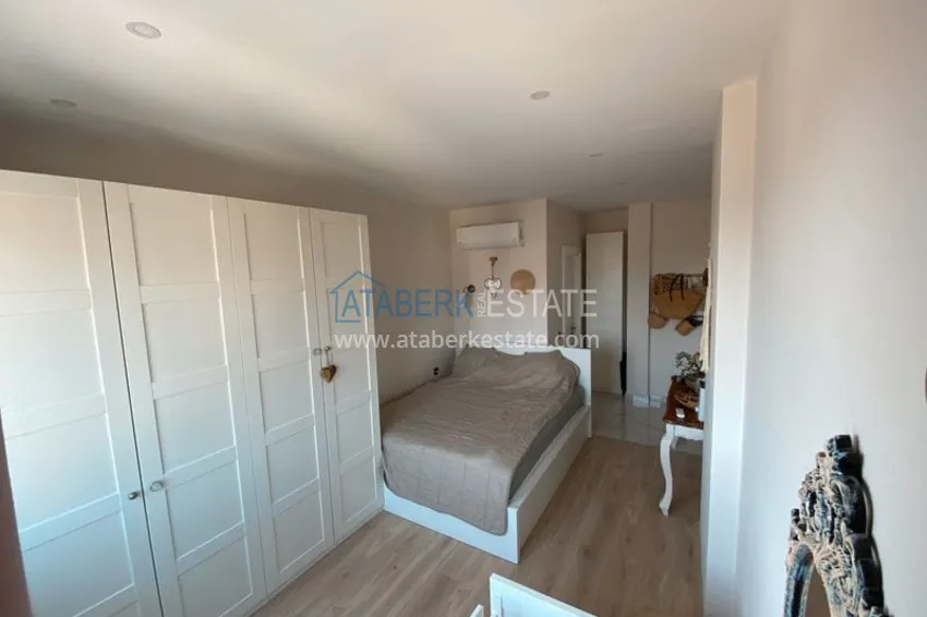 Приобрести Линейная квартира 3+1 в центре Алании — под ключ, подходит для ВНЖ, отдельная кухня, вид на море и горы 11