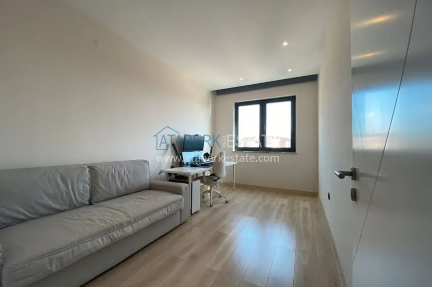 Приобрести Линейная квартира 3+1 в центре Алании — под ключ, подходит для ВНЖ, отдельная кухня, вид на море и горы 12