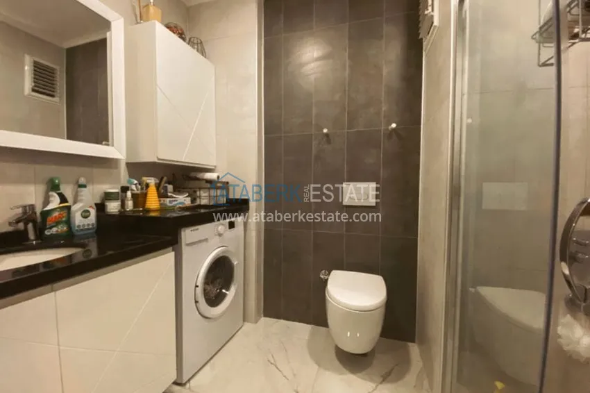 Приобрести Линейная квартира 3+1 в центре Алании — под ключ, подходит для ВНЖ, отдельная кухня, вид на море и горы 13