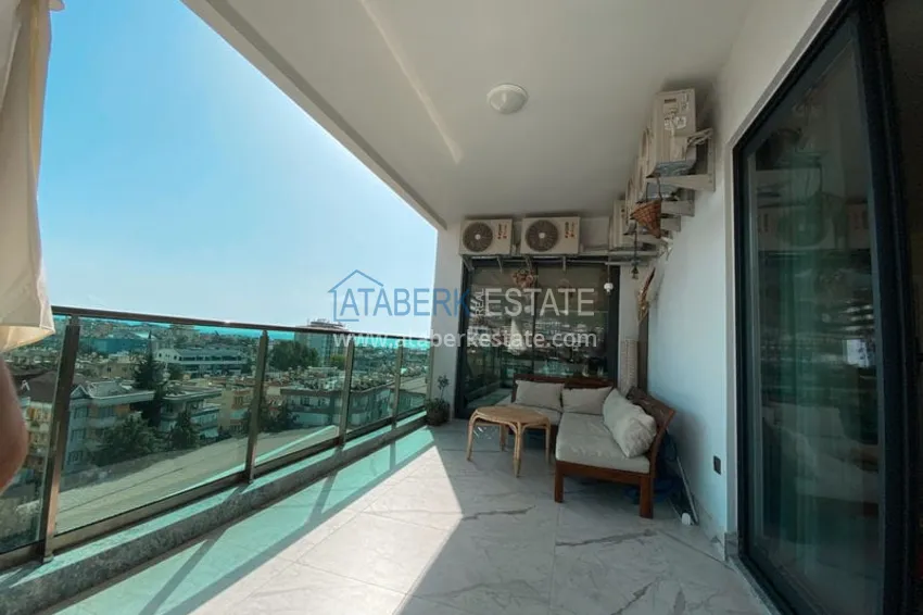 Приобрести Линейная квартира 3+1 в центре Алании — под ключ, подходит для ВНЖ, отдельная кухня, вид на море и горы 17