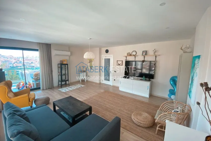 Приобрести Линейная квартира 3+1 в центре Алании — под ключ, подходит для ВНЖ, отдельная кухня, вид на море и горы 3