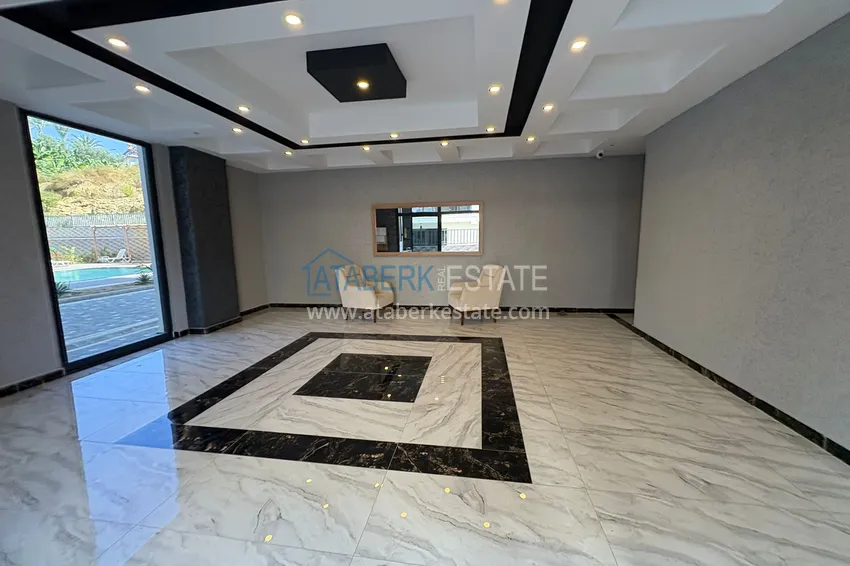 Новая квартира 1+1 в Махмутларе, Алания — новостройка с видом на горы 12 