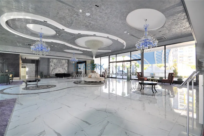 Квартира 1+1 с мебелью в Махмутларе, Алания – вид на море, комплекс с отельной инфраструктурой 14