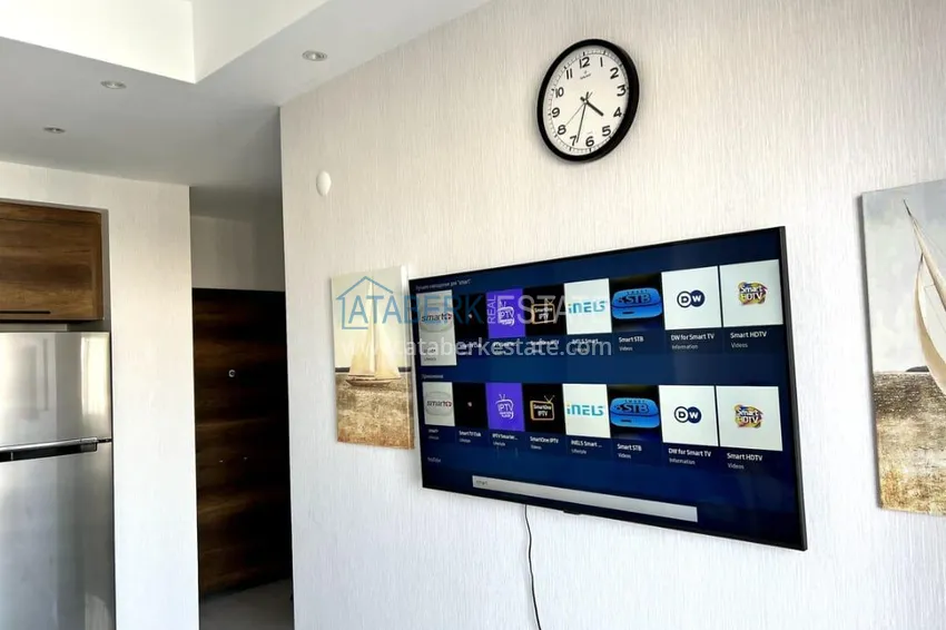 Приобрести Квартира 1+1 с мебелью в Махмутларе, Алания – вид на море, комплекс с отельной инфраструктурой 3