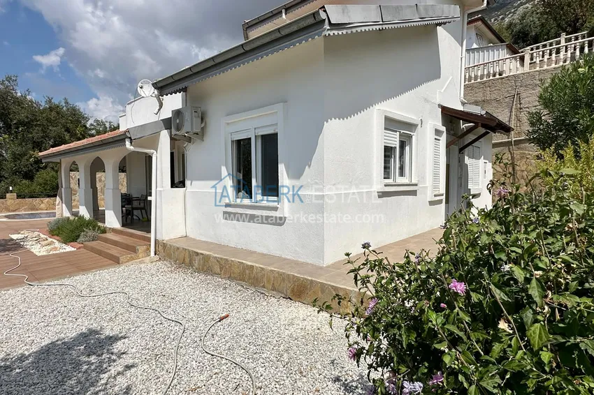 Частная Вилла в Махмутларе — бассейн, мебель и панорамный вид на море 6