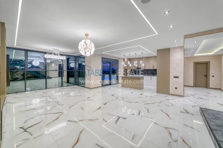 Приобрести Элитная вилла в Кестеле, Алания – современный дизайн, панорамные виды и полный комфорт. Недвижимость под гражданство  10 