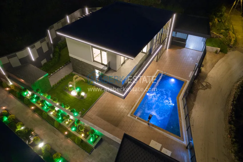 Элитная вилла в Кестеле, Алания – современный дизайн, панорамные виды и полный комфорт. Недвижимость под гражданство  11 