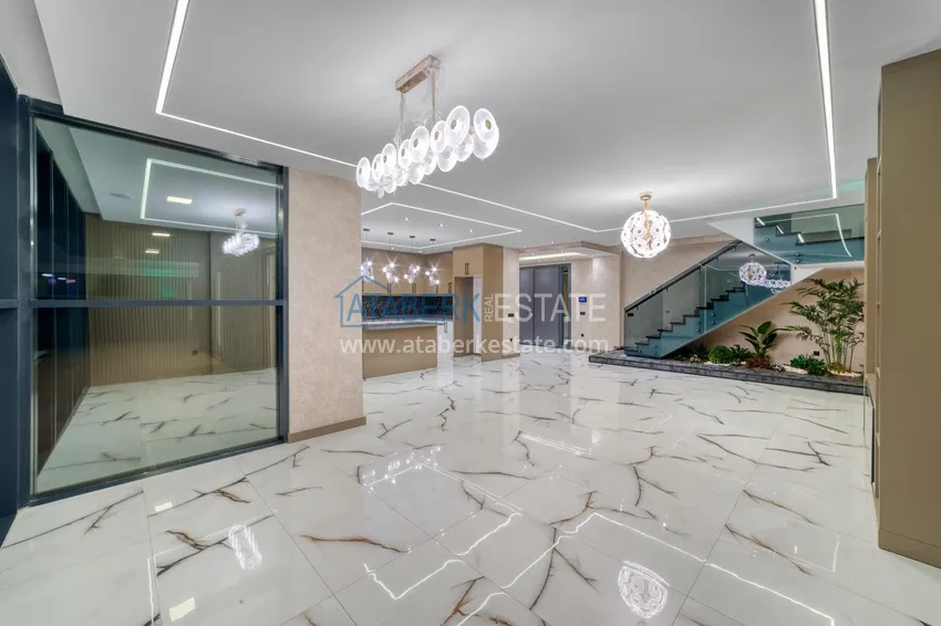 Приобрести Элитная вилла в Кестеле, Алания – современный дизайн, панорамные виды и полный комфорт. Недвижимость под гражданство  11 