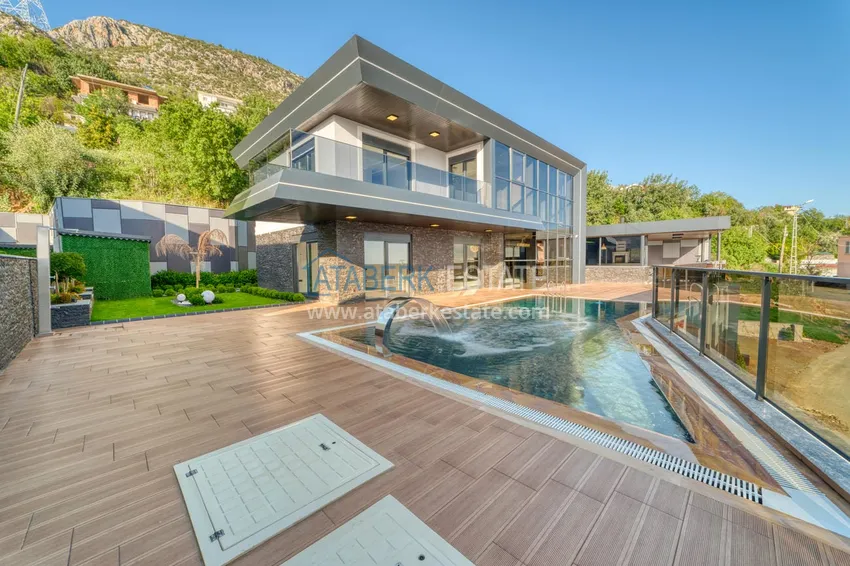 Элитная вилла в Кестеле, Алания – современный дизайн, панорамные виды и полный комфорт. Недвижимость под гражданство  17 