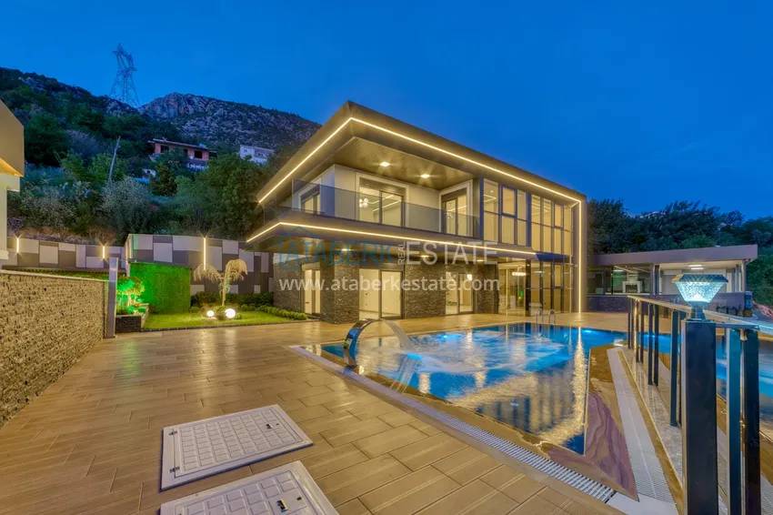Элитная вилла в Кестеле, Алания – современный дизайн, панорамные виды и полный комфорт. Недвижимость под гражданство  21 