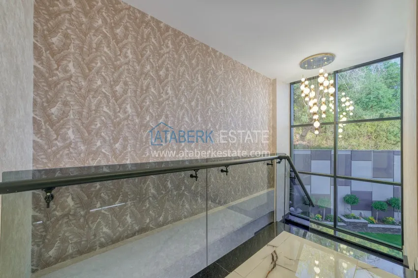 Приобрести Элитная вилла в Кестеле, Алания – современный дизайн, панорамные виды и полный комфорт. Недвижимость под гражданство  35 