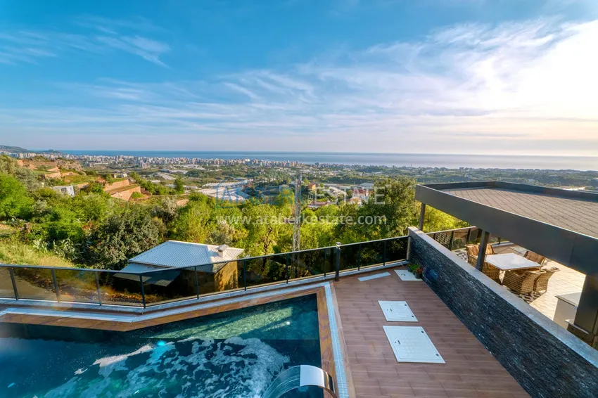 Элитная вилла в Кестеле, Алания – современный дизайн, панорамные виды и полный комфорт. Недвижимость под гражданство  37 