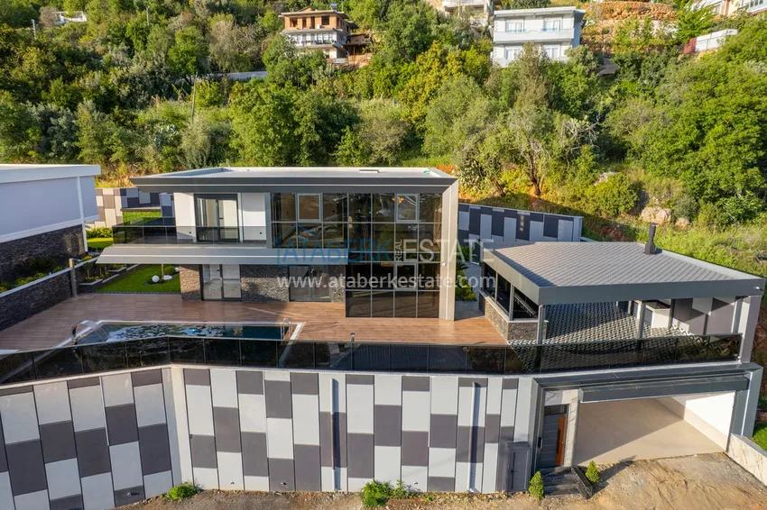 Элитная вилла в Кестеле, Алания – современный дизайн, панорамные виды и полный комфорт. Недвижимость под гражданство  4 