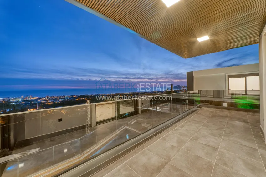 Приобрести Элитная вилла в Кестеле, Алания – современный дизайн, панорамные виды и полный комфорт. Недвижимость под гражданство  61 