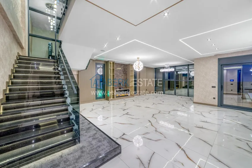 Приобрести Элитная вилла в Кестеле, Алания – современный дизайн, панорамные виды и полный комфорт. Недвижимость под гражданство  9 