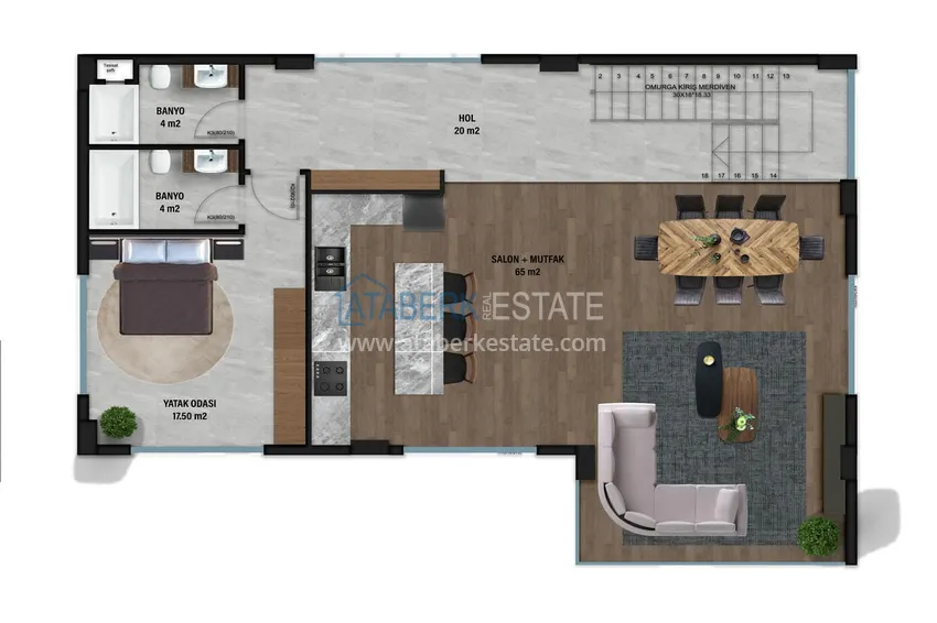 Купить дешево Элитная вилла в Кестеле, Алания – современный дизайн, панорамные виды и полный комфорт. Недвижимость под гражданство  2 