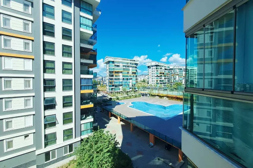 Приобрести Квартира в Авсалларе с мебелью и застекленным балконом в комплексе отельного типа – напрямую от собственника 11 