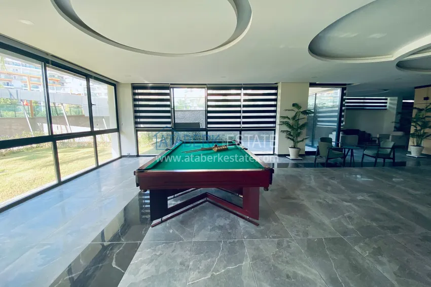 Квартира в Авсалларе с мебелью и застекленным балконом в комплексе отельного типа – напрямую от собственника 21 