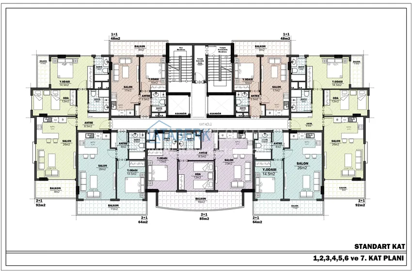 Купить дешево Меблированная квартира 1+1 в Алании, район Авсаллар – предложение от собственника 2 