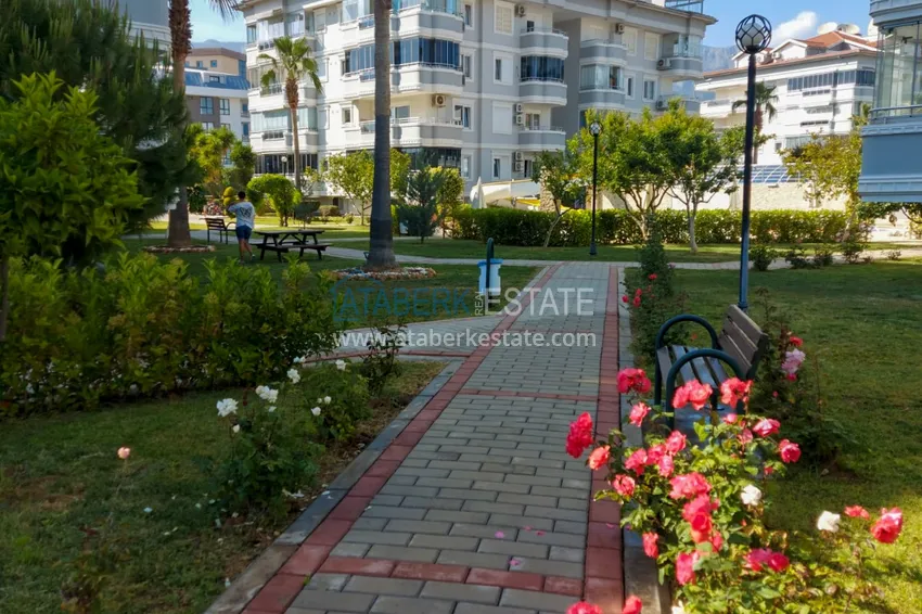 Квартира под ВНЖ в Алании, район Оба — с мебелью в европейском комплексе 12 