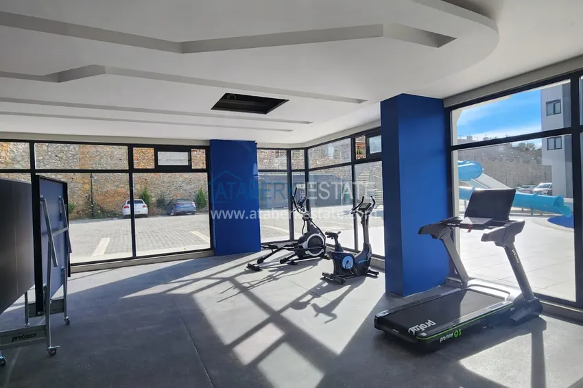 Квартира 1+1 с мебелью от собственника в Махмутларе — ЖК с сервисом уровня отеля и частным пляжем 8 