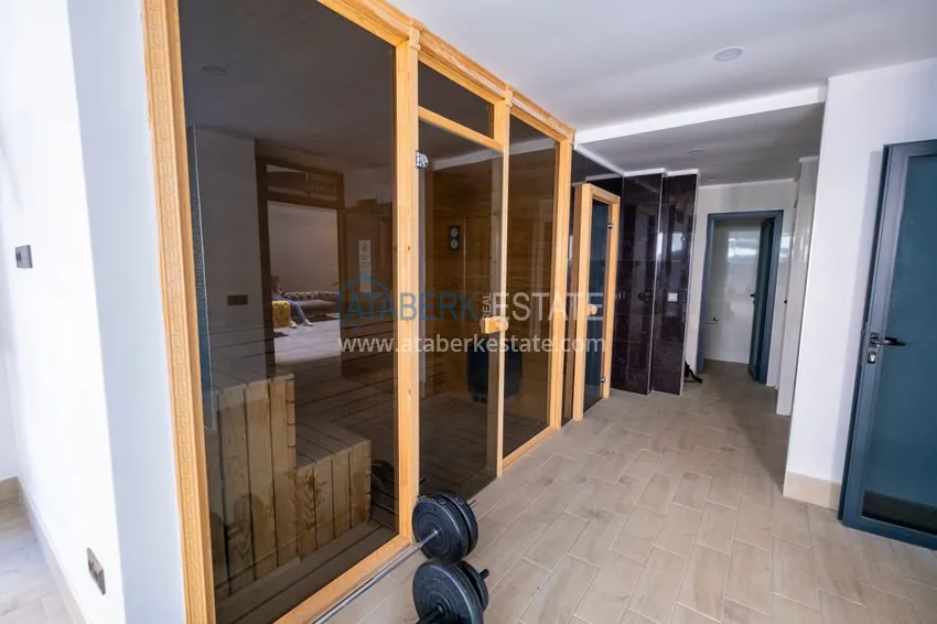 Линейная квартира 3+1 с мебелью и отдельной кухней — в Алании, район Махмутлар 13 