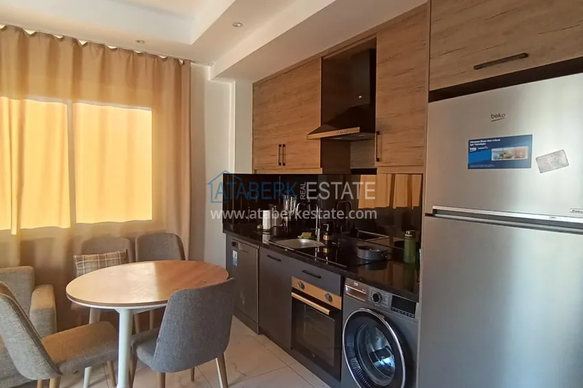 Приобрести Квартира 1+1 в Алании, Оба - ухоженный комплекс, вид на бассейн 2 