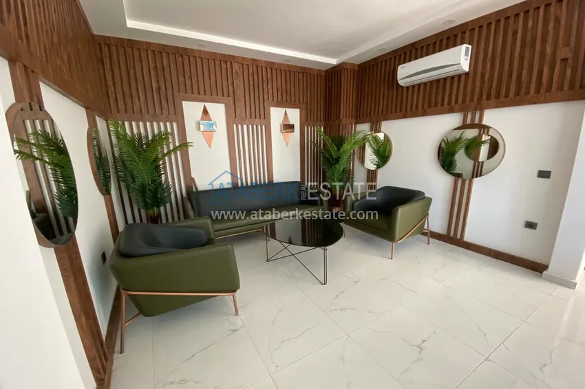 Квартира 1+1 в Алании, Оба - ухоженный комплекс, вид на бассейн 7 