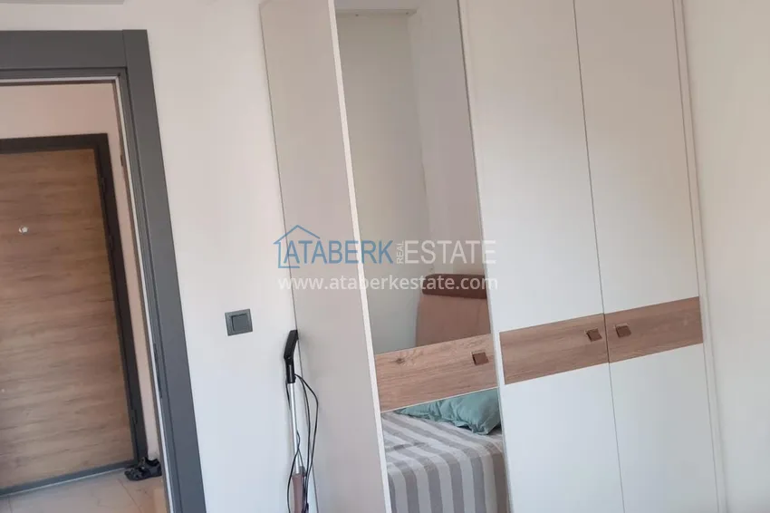 Приобрести Квартира 1+1 в Алании, Оба - ухоженный комплекс, вид на бассейн 6 