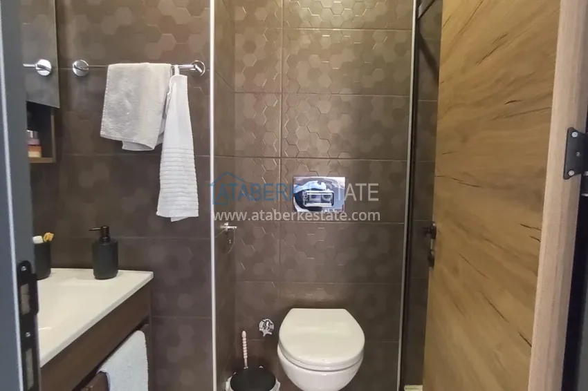 Приобрести Квартира 1+1 в Алании, Оба - ухоженный комплекс, вид на бассейн 7 