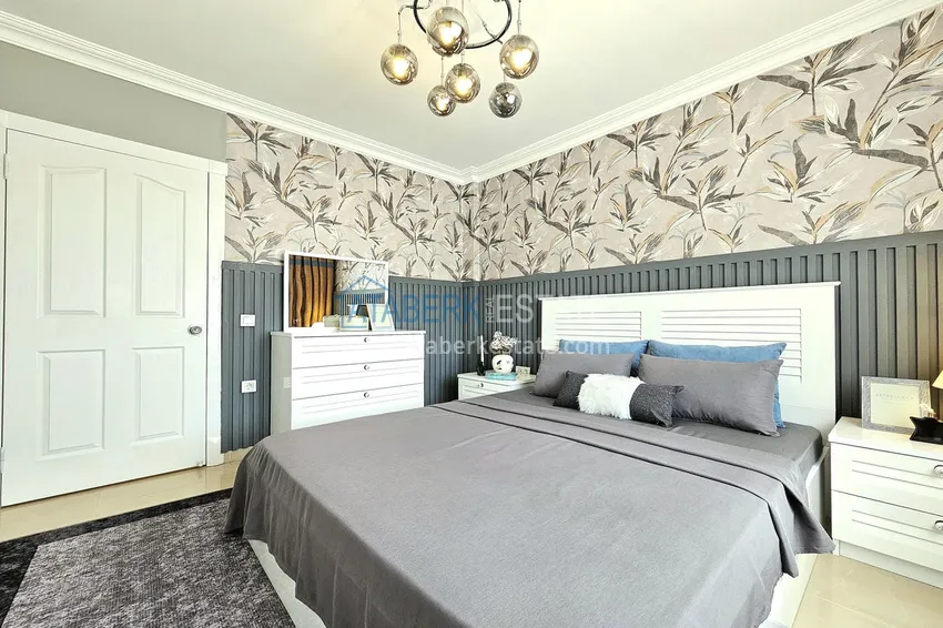 Приобрести Пентхаус-дуплекс 3+1 в Алании, район Оба – дизайнерский интерьер, престижная резиденция 13 