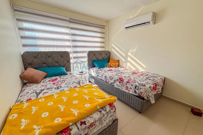 Приобрести Пентхаус 3+1 в Кестеле с мебелью и видом на горы - двухуровневая планировка и отдельная кухня 15