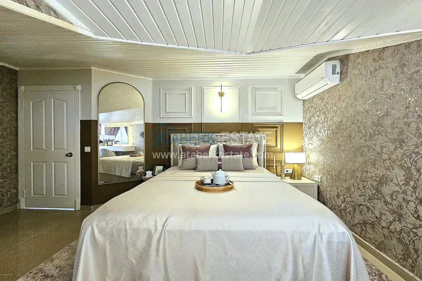 Приобрести Пентхаус-дуплекс 3+1 в Алании, район Оба – дизайнерский интерьер, престижная резиденция 16 