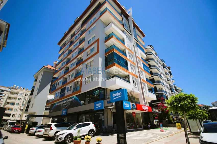 Квартира 2+1 в Махмутларе меблированная рядом с морем - улица Барбаросса 1