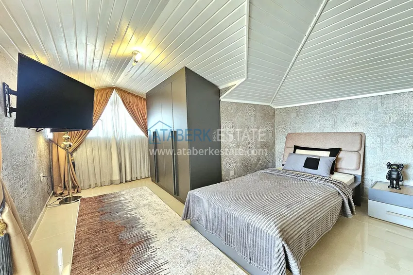 Приобрести Пентхаус-дуплекс 3+1 в Алании, район Оба – дизайнерский интерьер, престижная резиденция 22 