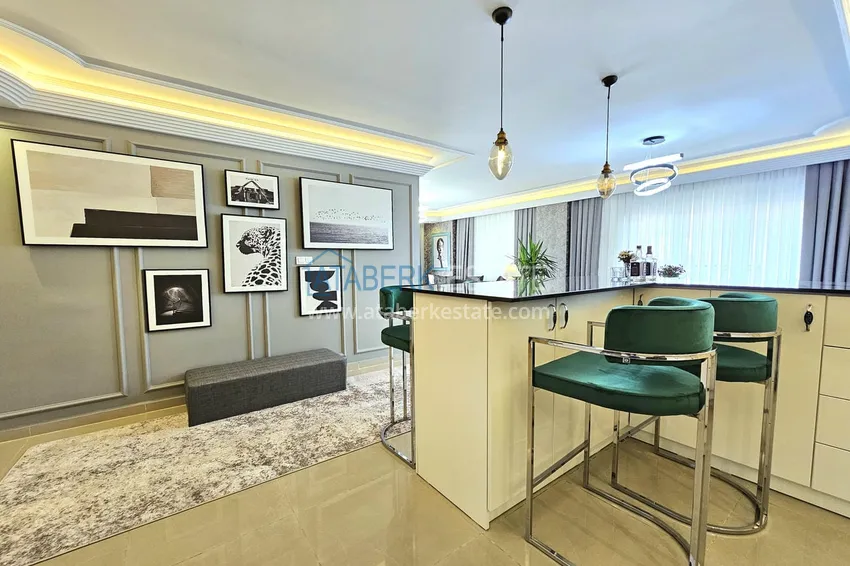 Приобрести Пентхаус-дуплекс 3+1 в Алании, район Оба – дизайнерский интерьер, престижная резиденция 5 