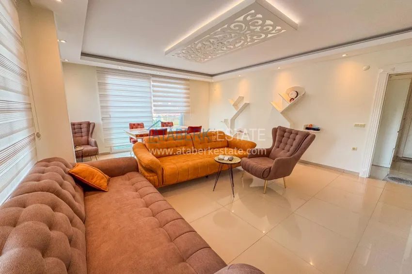 Приобрести Пентхаус 3+1 в Кестеле с мебелью и видом на горы - двухуровневая планировка и отдельная кухня 6