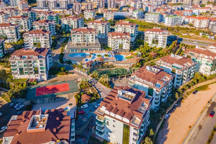 Квартира 2+1 в Алании, район Оба – с мебелью в кондоминиум-комплексе 1 