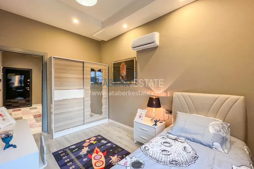 Приобрести Квартира 3+1 в Алании, район Оба - одноуровневая планировка и гражданство 12